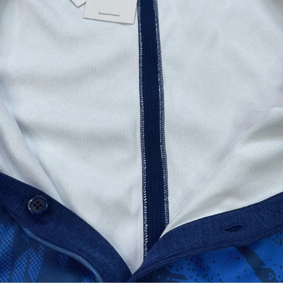 [XL] NIKE ENGLAND DRI-FIT Player Soccer Futbol Button-Up Cardigan Sweater Blue